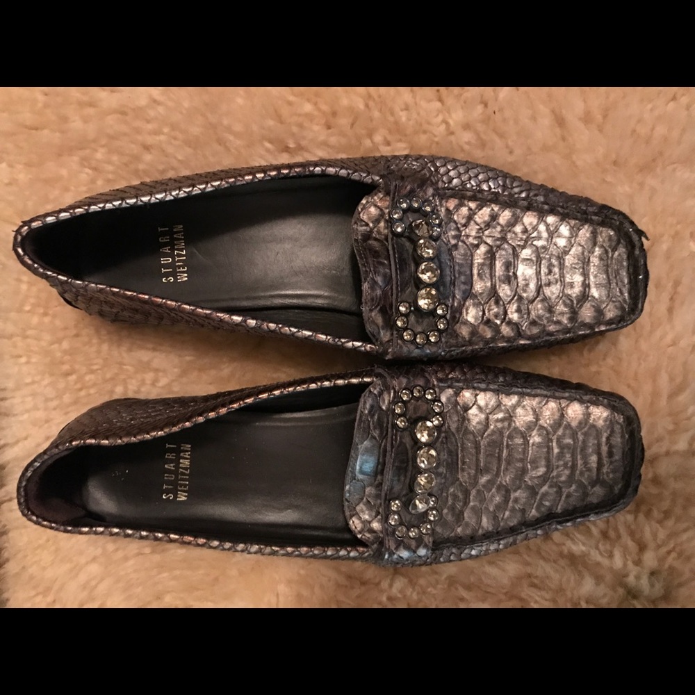 Stewart Weizmann Alligator Style Loafers